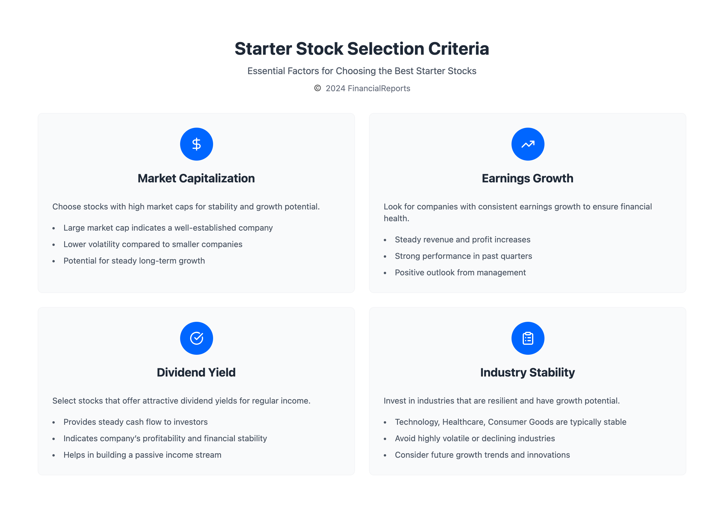 Starter Stock Selection Criteria